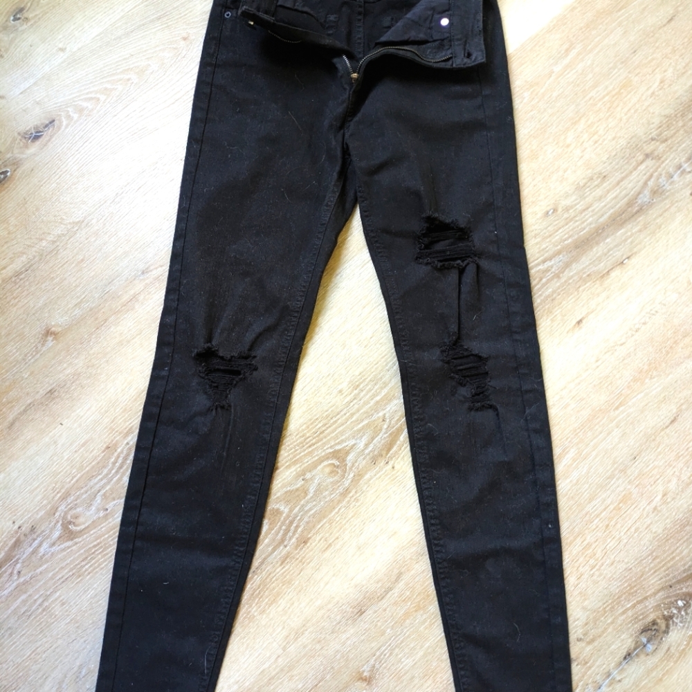 Wild Fable Highest Rise Skinny Jeans.  Deconstructed.  Size 2.